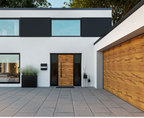 Garagentor in Decor Holz